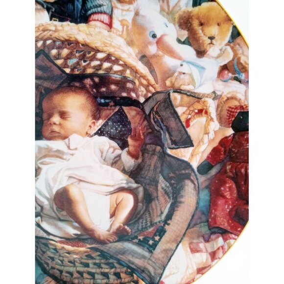 Steve Hanks "The New Arrival" Collector Plate 1994 Hadley House Limited Edition - Picture 8 of 14